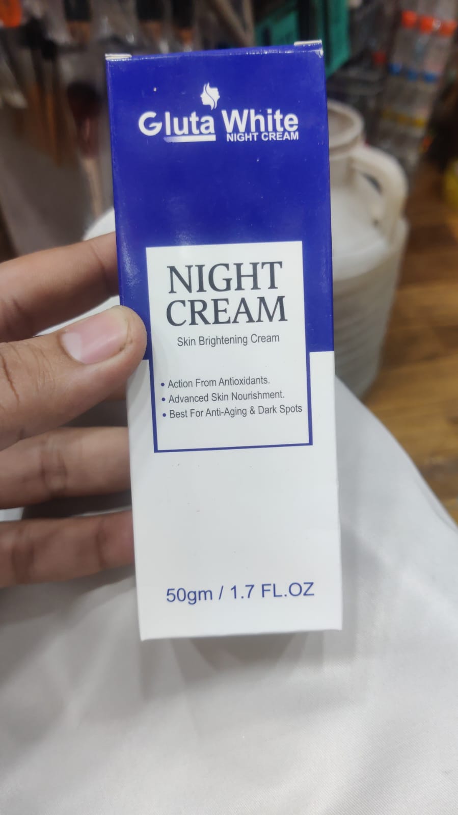 Gluta White Night Cream – Advanced Skin Brightening - Glowndeals