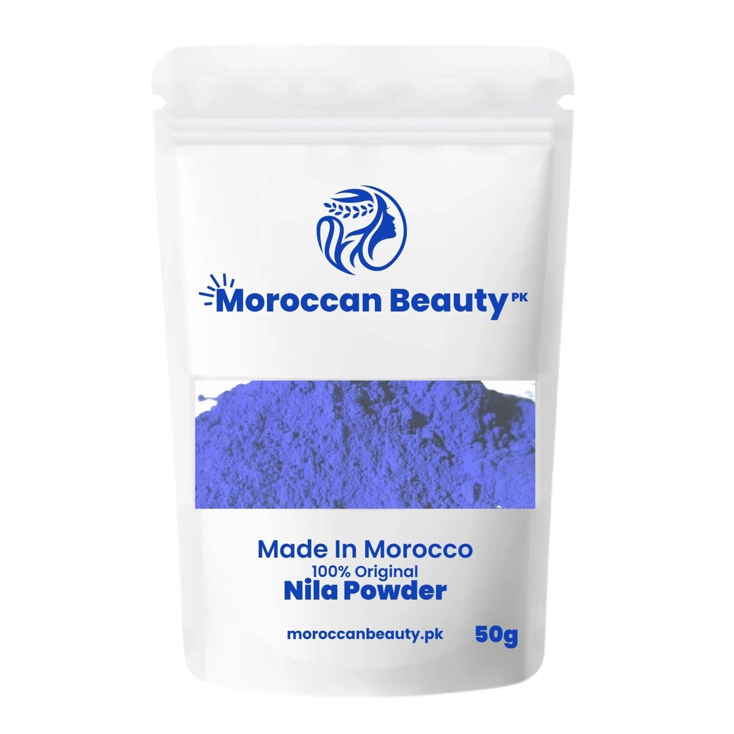 Moroccan Beauty Nila Powder | Blue Nila Skin Whitening Powder 50g - Glowndeals