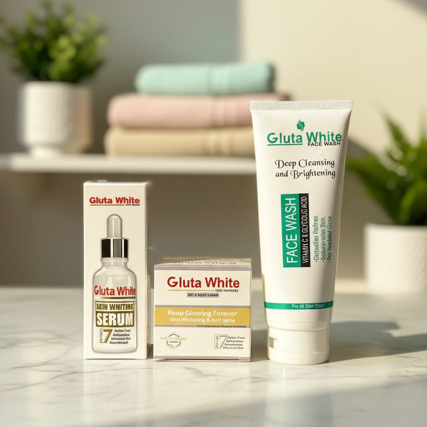 2in1 Deal Gluta Facewash 100ml & Gluta Serum 30ml – Skin Brightening