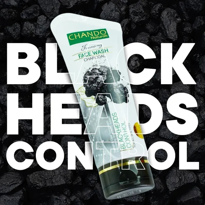 CHANDO Naturals Foaming Face Wash Charcoal – Deep Cleansing & Blackhead Contro