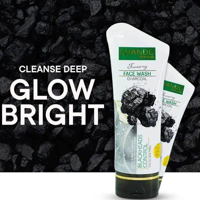 CHANDO Naturals Foaming Face Wash Charcoal – Deep Cleansing & Blackhead Contro - Glowndeals