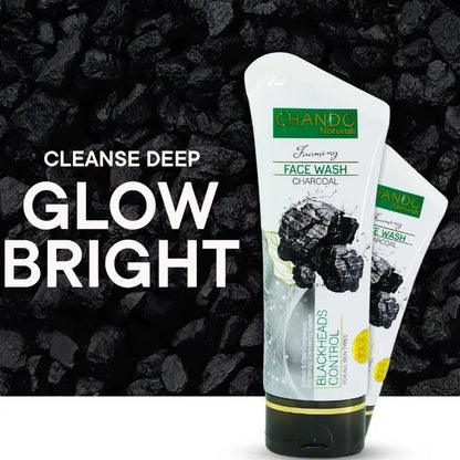 CHANDO Naturals Foaming Face Wash Charcoal – Deep Cleansing & Blackhead Contro - Glowndeals