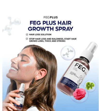 FEG PLUS Beard & Hair Growth Serum Spray - Glowndeals