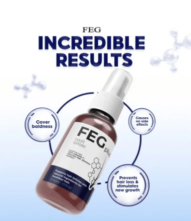 FEG PLUS Beard & Hair Growth Serum Spray - Glowndeals