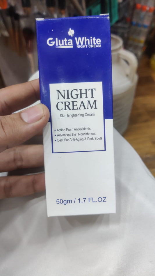 Gluta White Night Cream – Advanced Skin Brightening - Glowndeals
