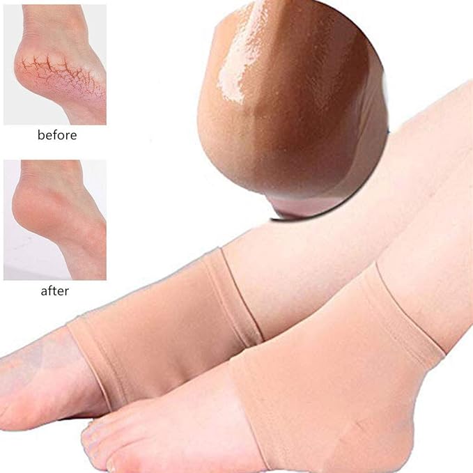 Moisturizing Silicone Gel Heel Socks - Glowndeals