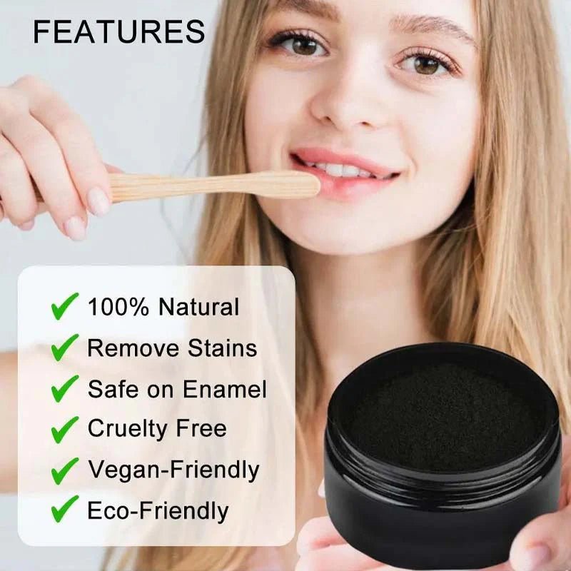 Teeth Whitening Charcoal Powder (Organic) Charcoal (30G) - Glowndeals
