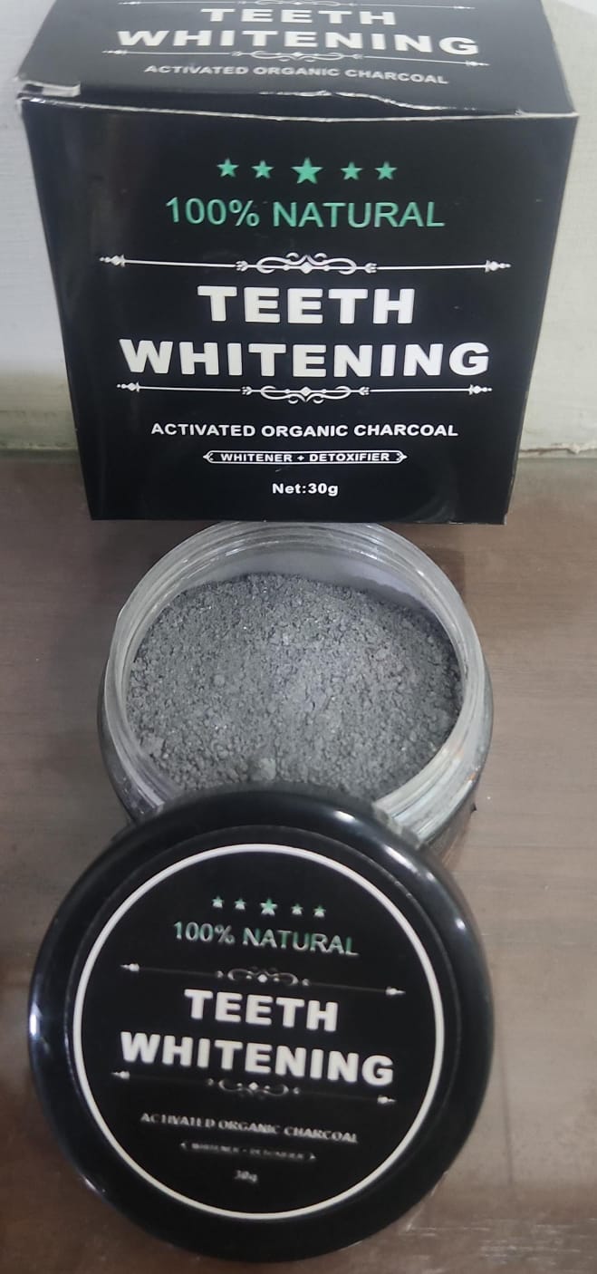 Teeth Whitening Charcoal Powder (Organic) Charcoal (30G) - Glowndeals