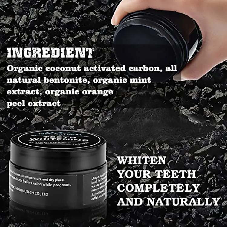 Teeth Whitening Charcoal Powder (Organic) Charcoal (30G) - Glowndeals
